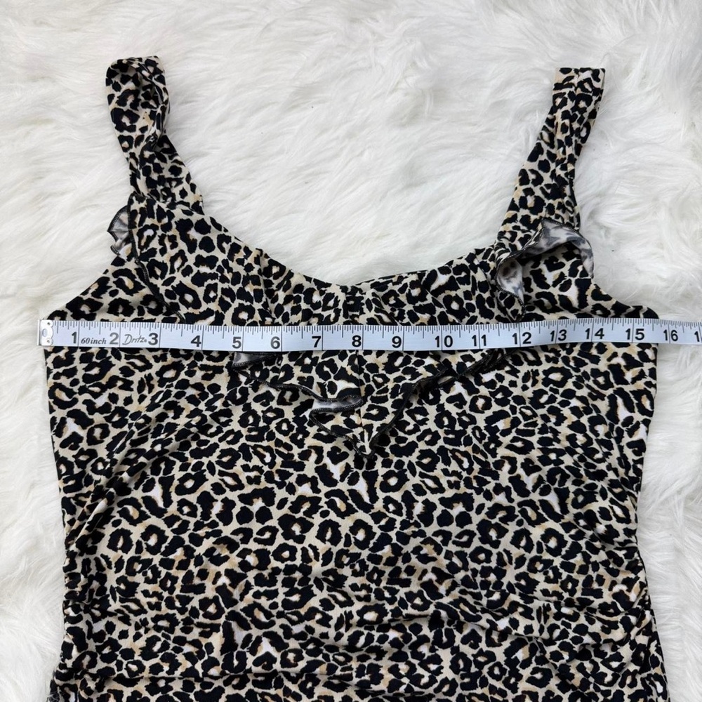 Leopard Print Ruffle Tank - Picture 4 of 4